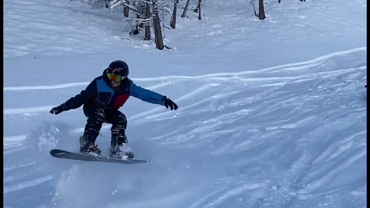 Noa and Marley Snow boarding 24