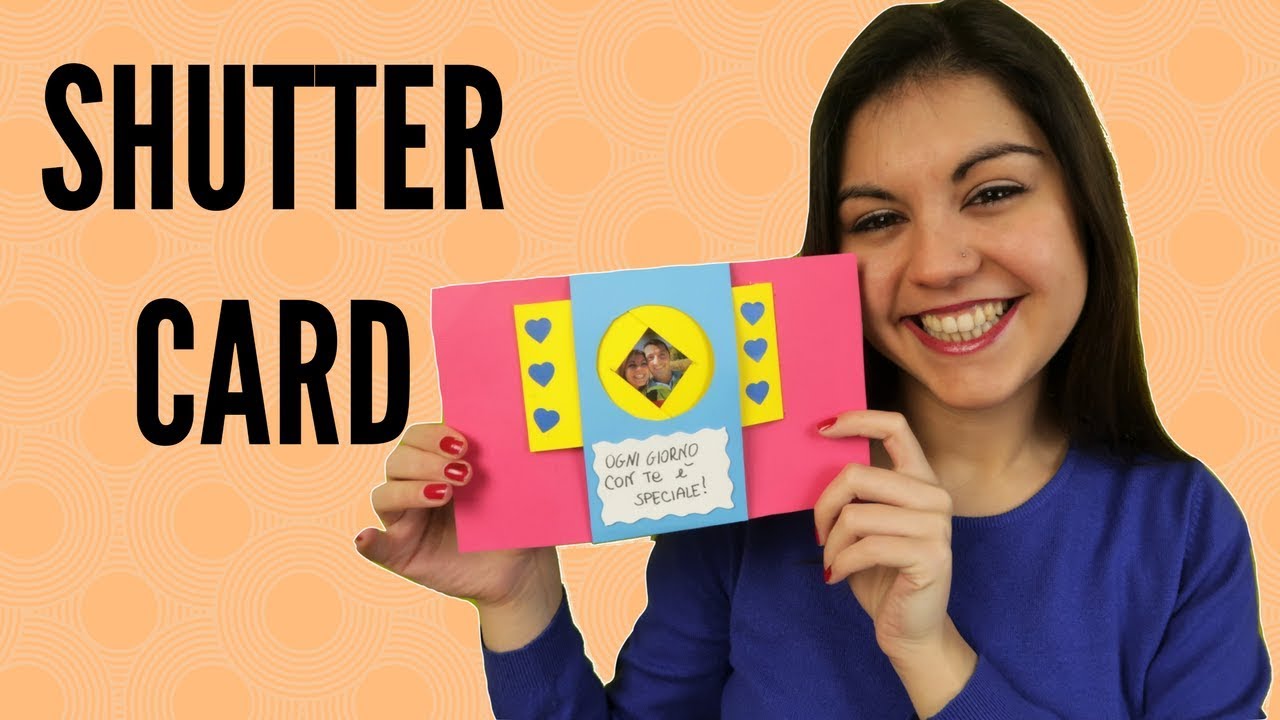 Biglietto d'Auguri Shutter Card Fai da Te - DIY