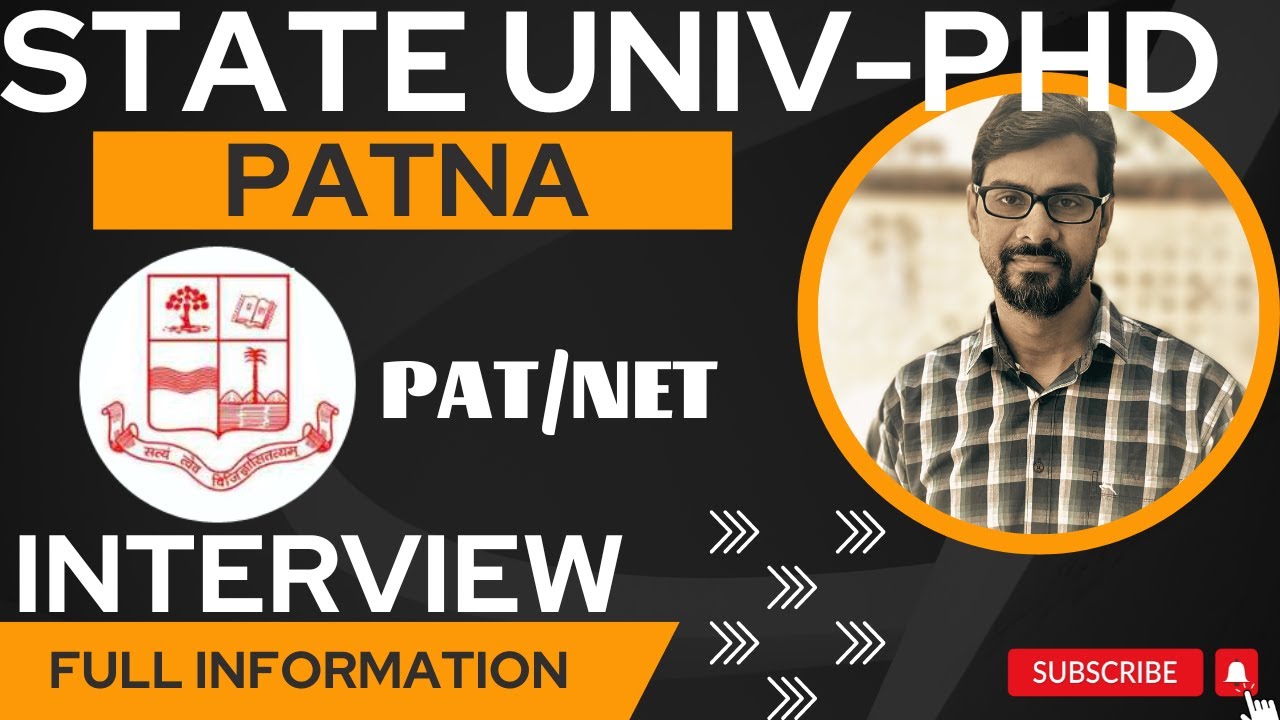 PhD admission 2023 Important Instructions to fill the forms II PAT/NET/BET-Patna University