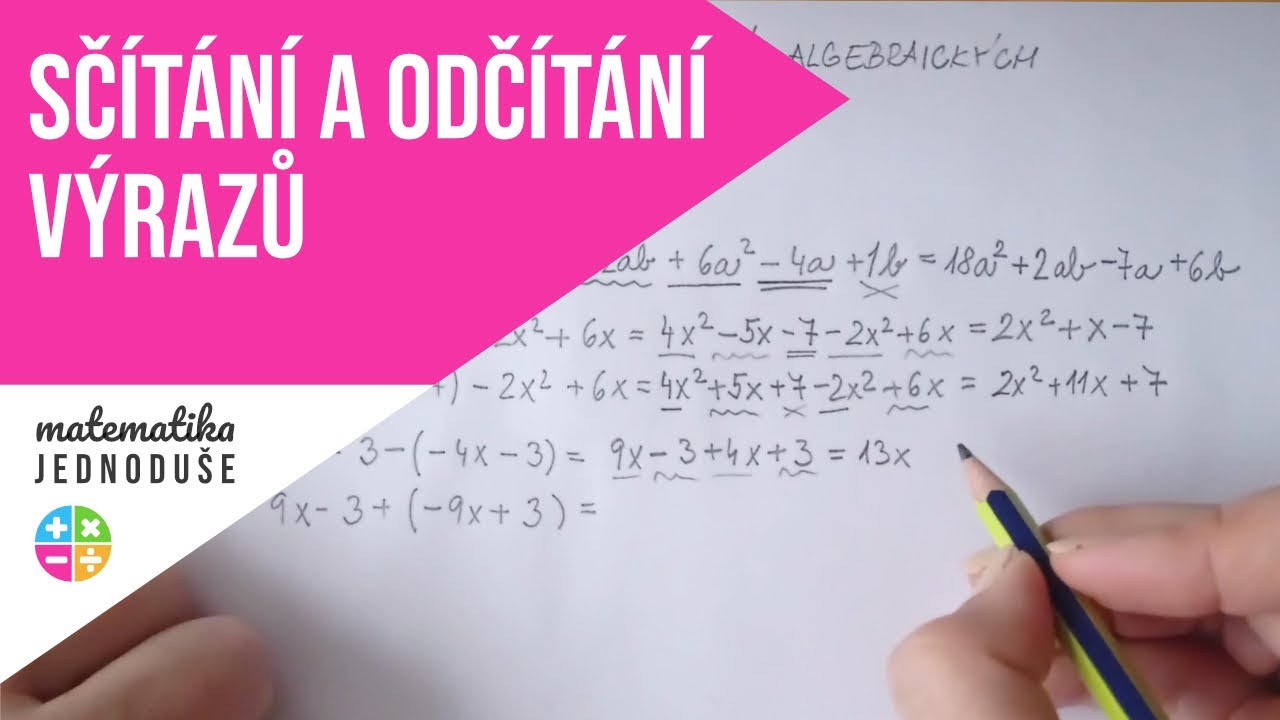 Sčítání a odčítání výrazů