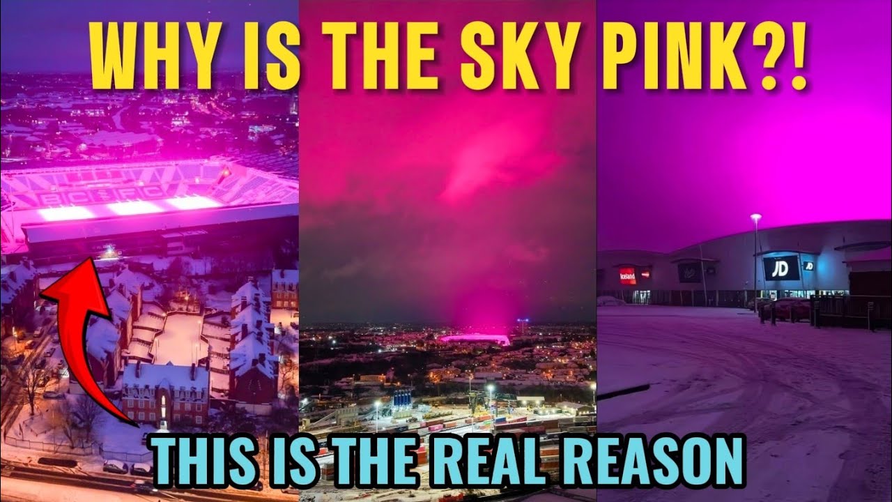 This Is the REAL Reason the Sky Turned Pink in England 🌸 #PinkSky #England #football 