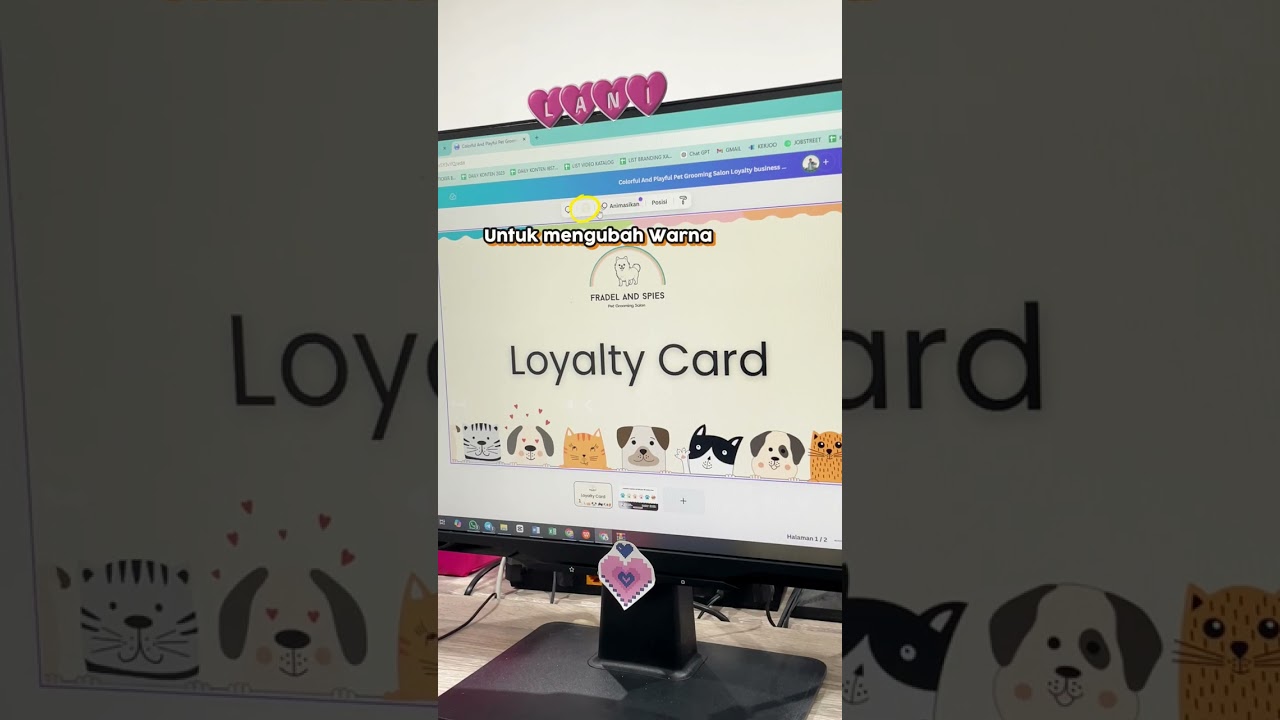 TUTORIAL BIKIN MEMBER CARD