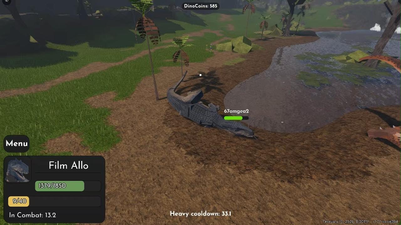 Playing as new allo in jurassic blocky