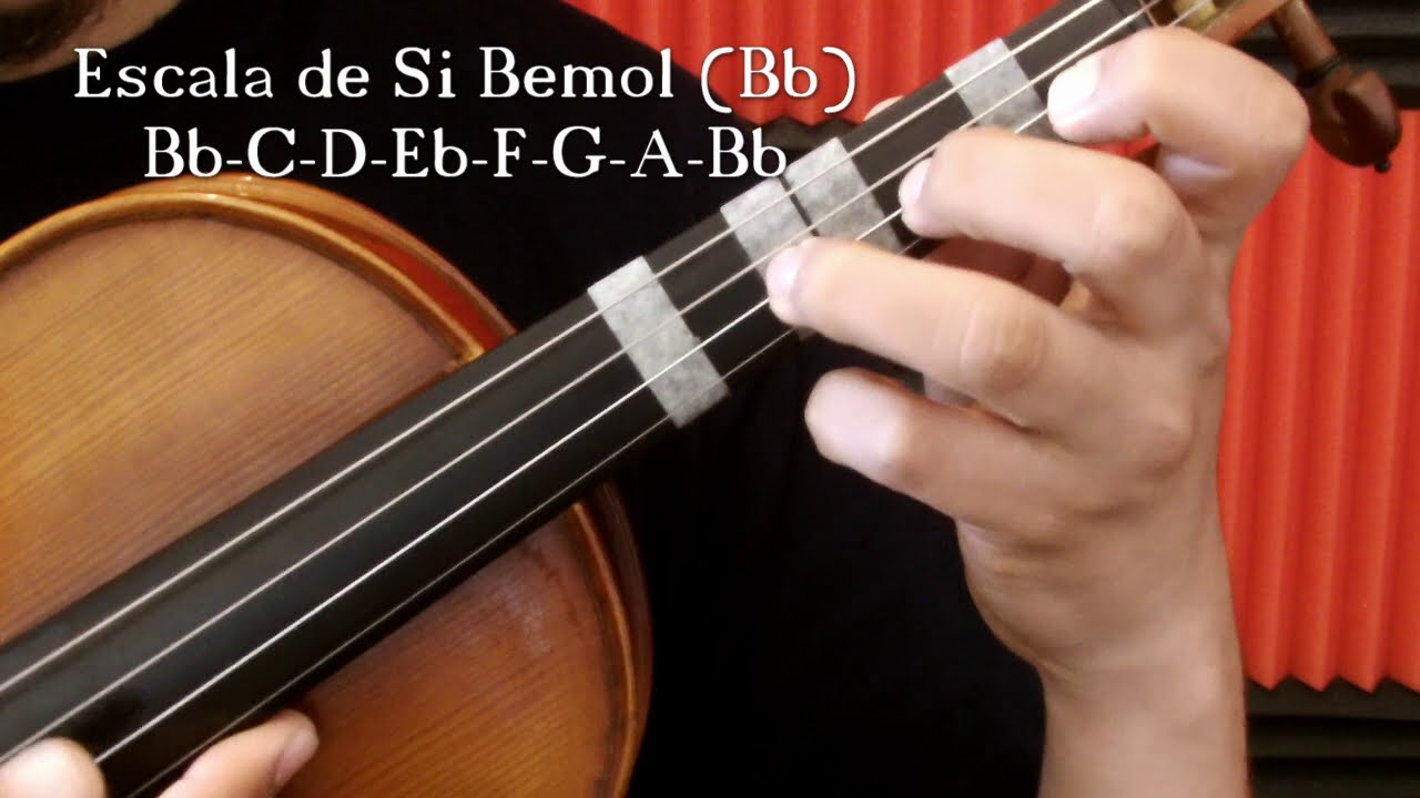 Escala de Si Bemol (Bb)- Violín