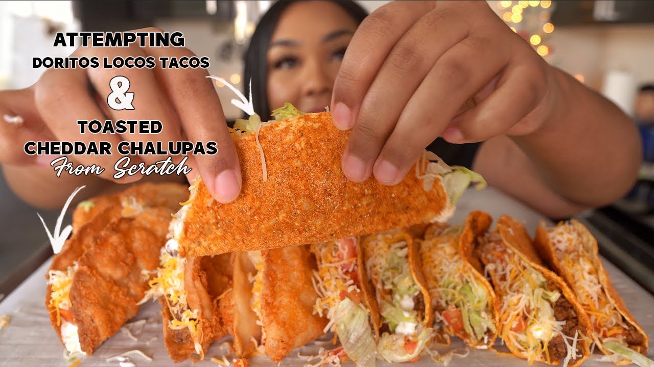 COOKMAS DAY 14! DORITOS LOCOS TACO & TOASTED CHEDDAR CHALUPA FROM SCRATCH
