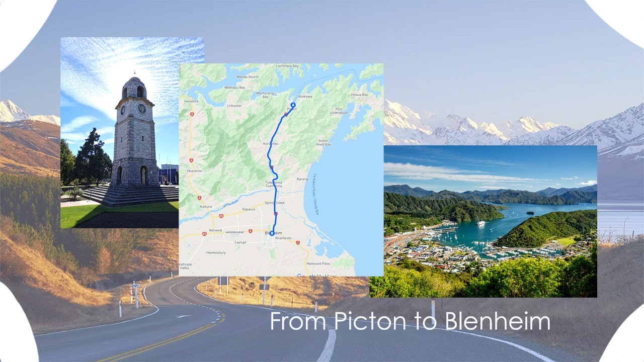 Driving from Picton to Blenheim (New Zealand)