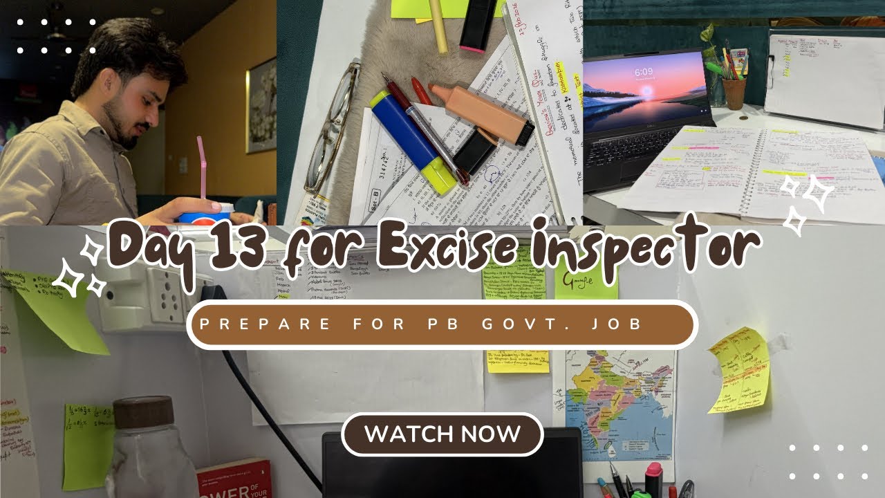 Day 13 Punjab Govt. job Preparation | 20 Most Repeated Questions 🔥 Daily Study Vlogs