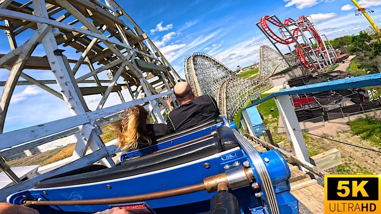 Tornado POV 5K CLASSIC Wooden Roller Coaster Adventureland, IA