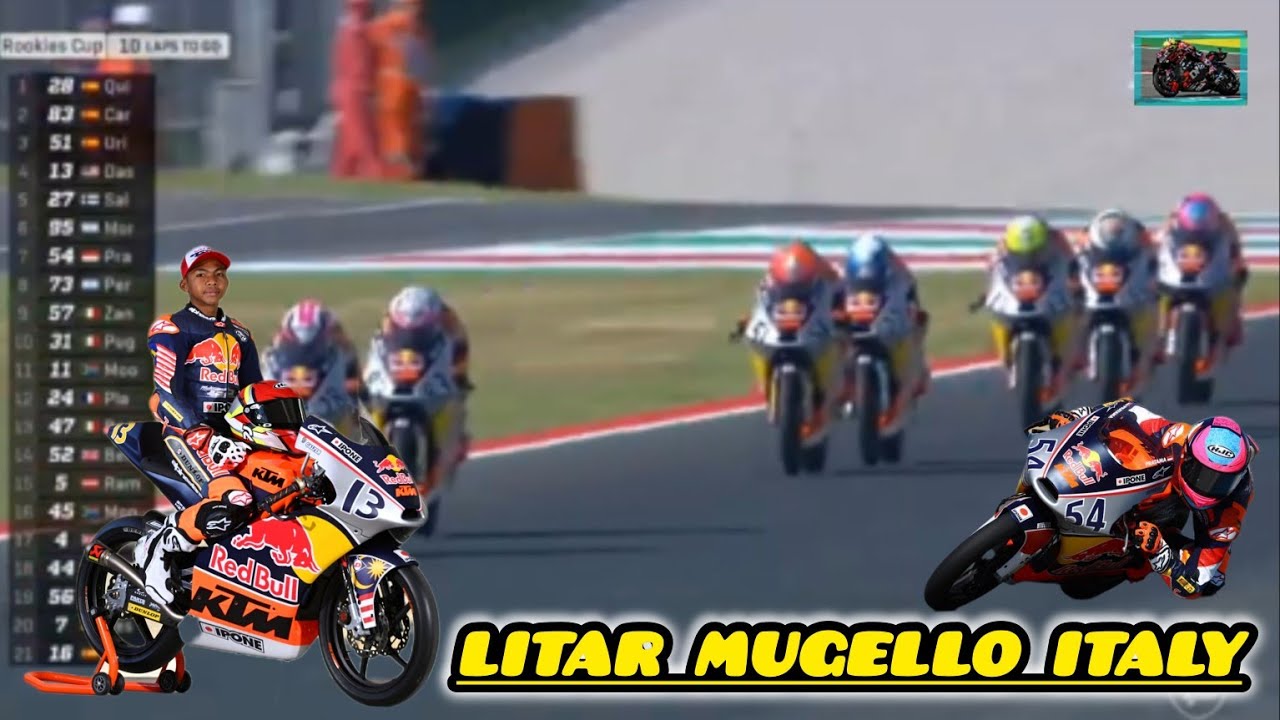 Highlights Race | Hakim Danish & Veda Pratama bersaing 1 Red Bull Rookies Cup di Mugello Italy| 2024
