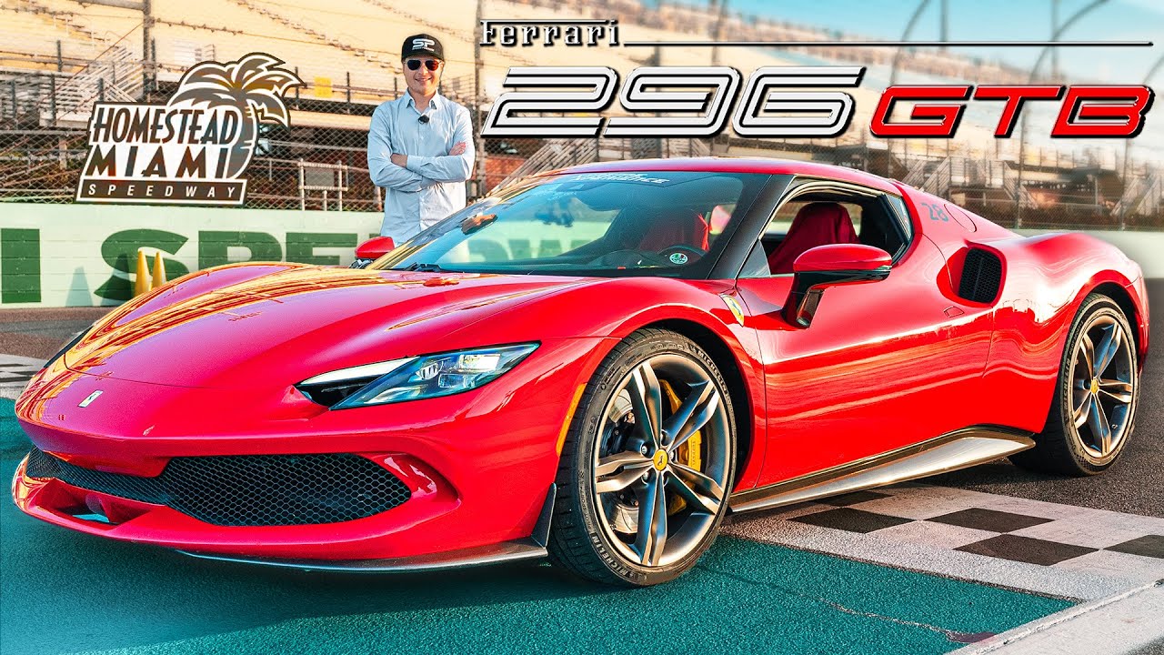 2024 Ferrari 296 GTB Track Test Review & POV! Is it BETTER than an F8 Tributo?