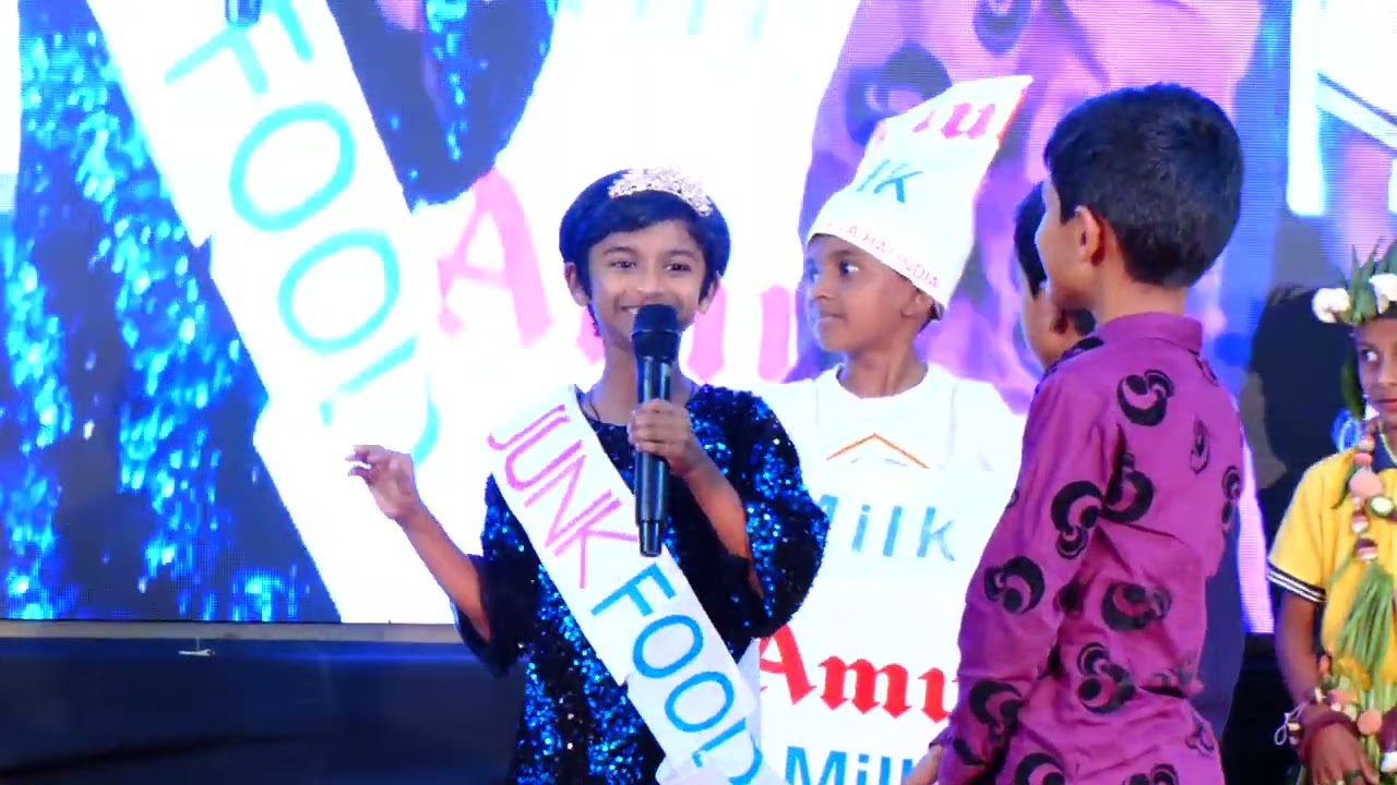 HEALTHY FOOD VS JUNK FOOD SKIT, LU LU ENGLISH MEDIUM PUBLIC SCHOOL DHARWAD ANNUAL DAY 2024