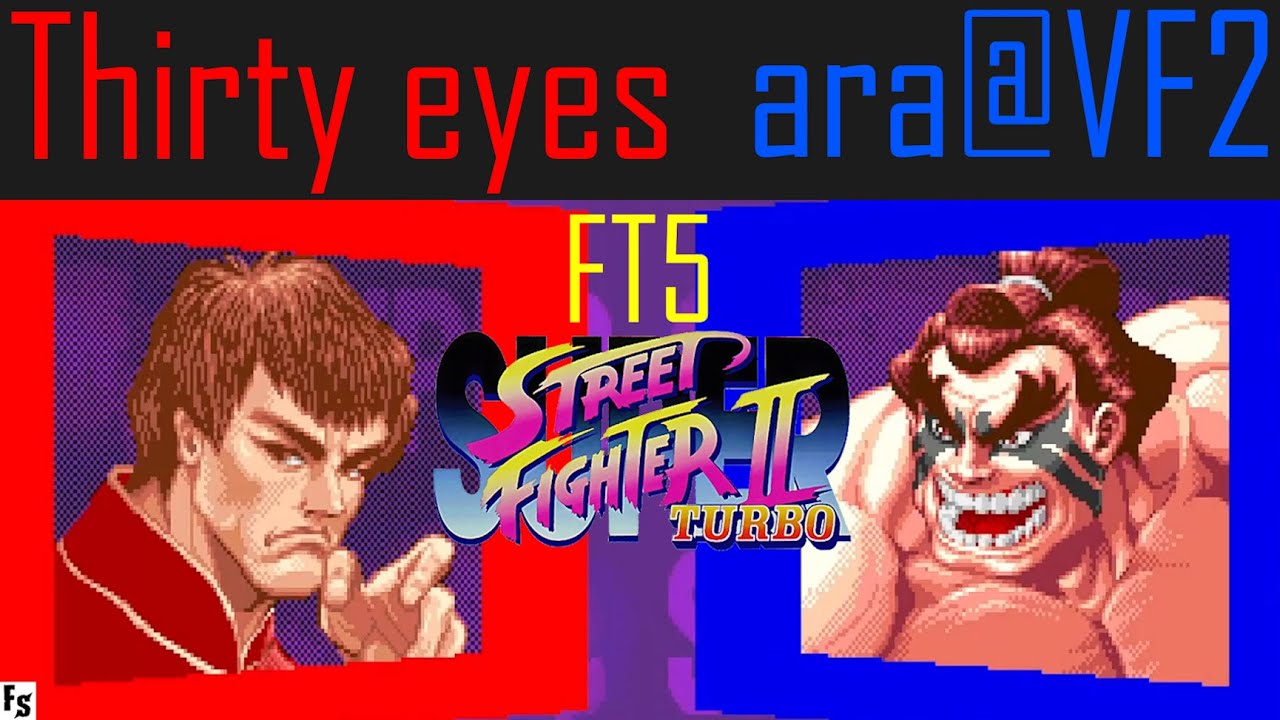 Super Street Fighter 2 Turbo - Thirty eyes [Fei Long] vs ara@VF2 [E. Honda] (Fightcade FT5)