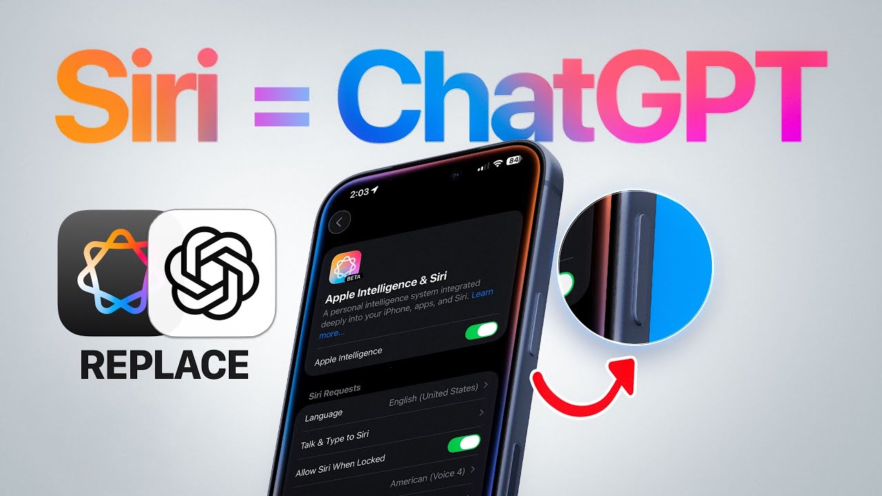 How To Replace Siri With ChatGPT | iOS 26
