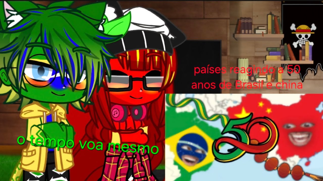 Paises reagindo a 50 anos fd brasil e china (@oipedrodaher)
