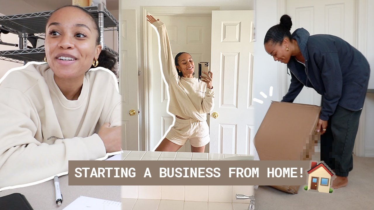 VLOG ✨ work with me! starting a small business from home 🏠✨