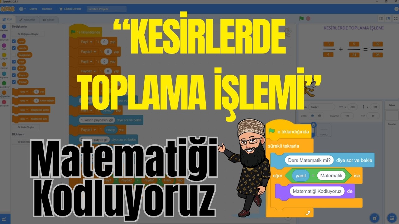 Kesirlerde Toplama İşlemi! 💻 | 6. Sınıf Matematik | Matematiği Kodluyoruz