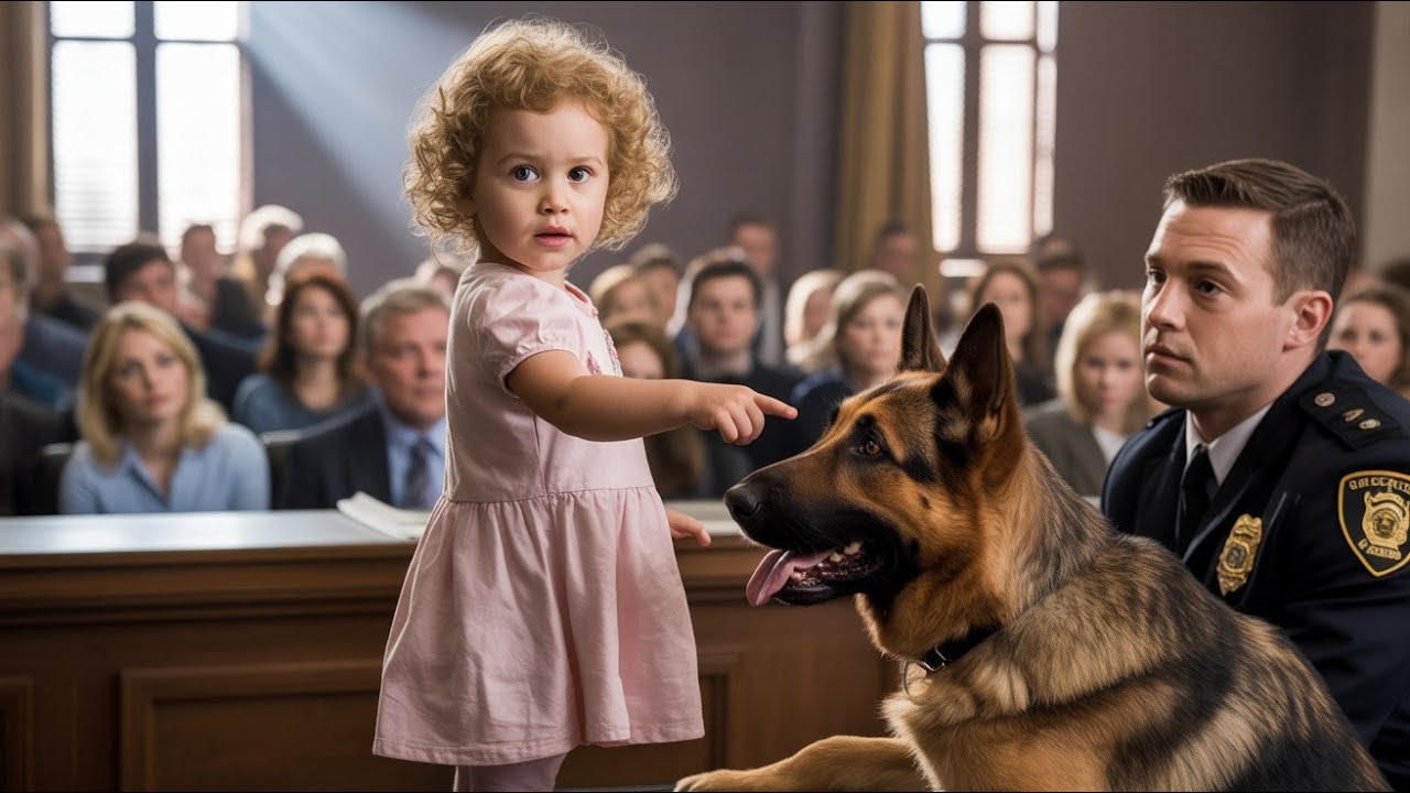 Everyone Watched as a 3-Year-Old Girl Pointed at Police Dog — Then Her Two Words Shocked the Court