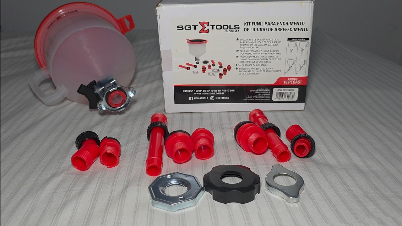 Como montar o funil universal para usar no Renault kwid para trocar o aditivo do radiador