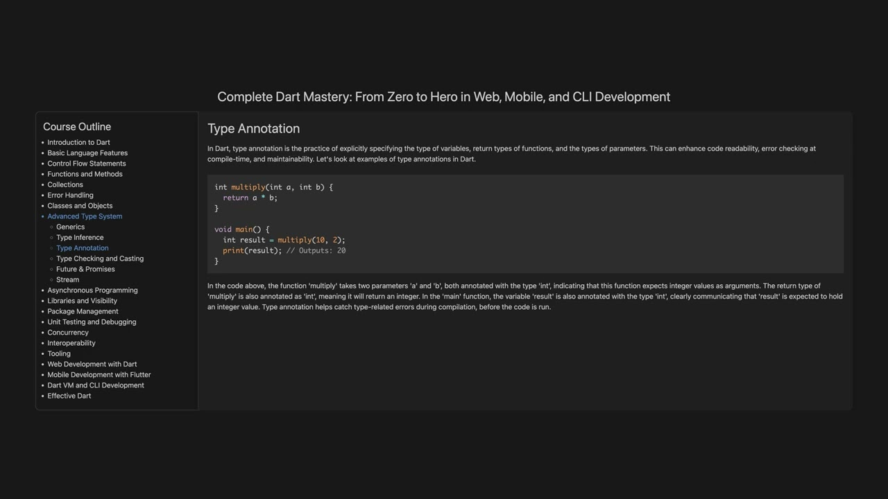 Complete Dart Mastery: From Zero to Hero in Web, Mobile, and CLI Development | Part 3/5