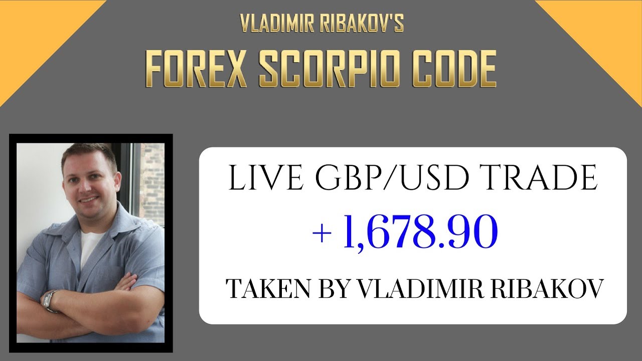 Live Forex Scorpio Code GBP/USD Trade by Vladimir Ribakov + $1,678.90