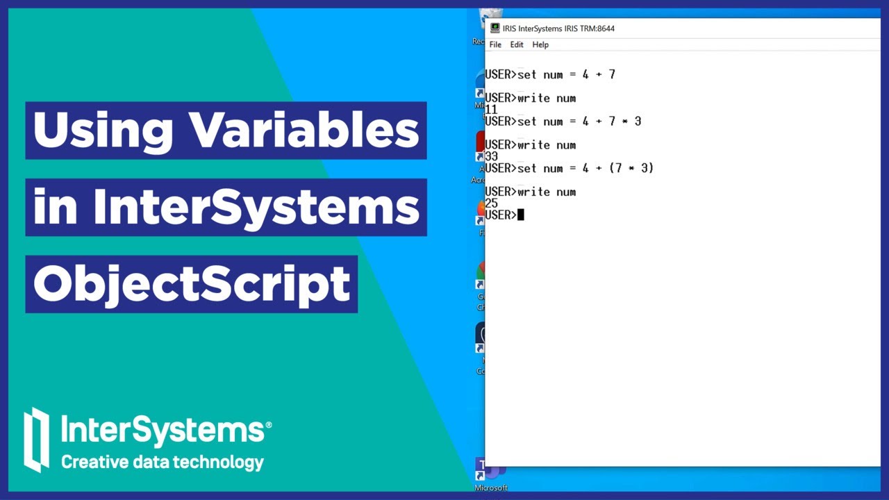 Using Variables in InterSystems ObjectScript