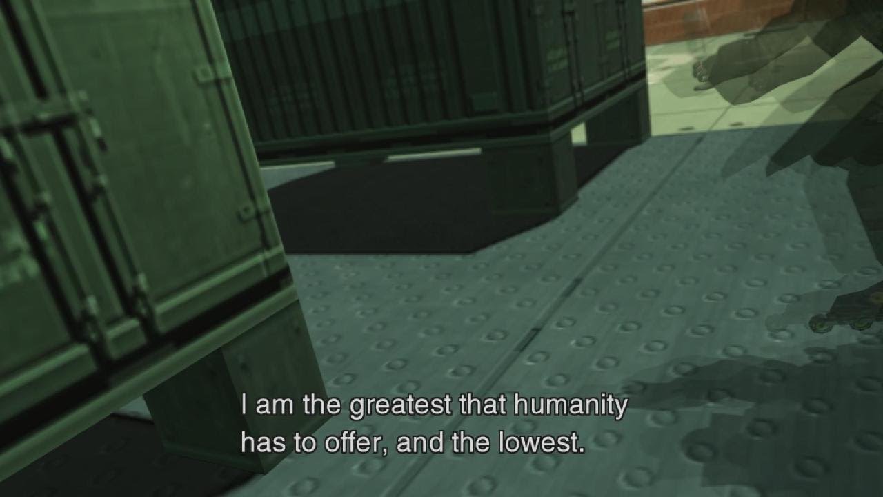 METAL GEAR SOLID 2 — это глубокая и серьёзная игра.