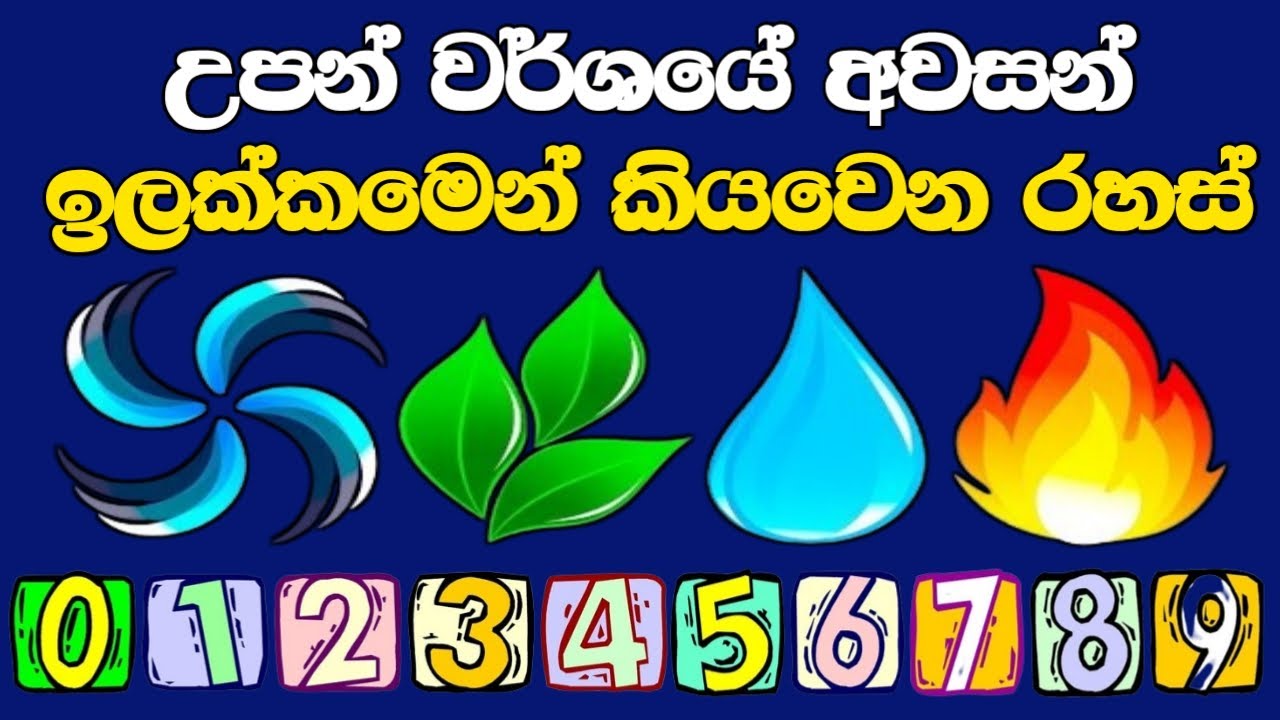 ඔයාගේ උපන් වර්ශය අවසන් ඉලක්කම මොකද්ද? ඒකෙන් ඔයා ගැන කියවෙන රහස් මොනවද?