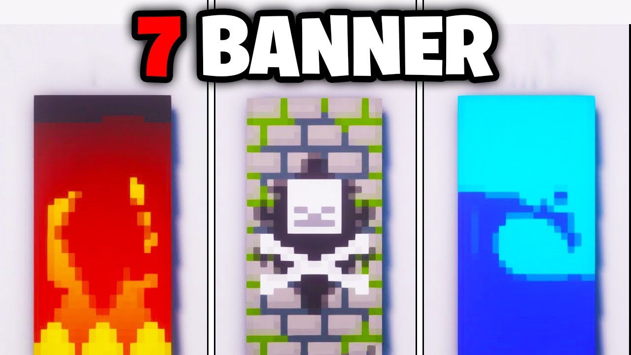 7 einfache BANNER DESIGNS in MINECRAFT!