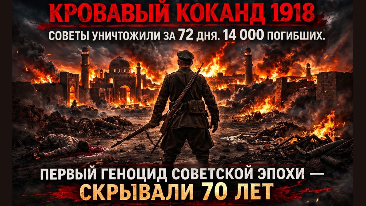 КОКАНДСКАЯ АВТОНОМИЯ 1917–1918: КАК КРАСНАЯ АРМИЯ СОЖГЛА КОКАНД ЗА 3 ДНЯ. 14 000 УБИТЫХ. ГЕНОЦИД.