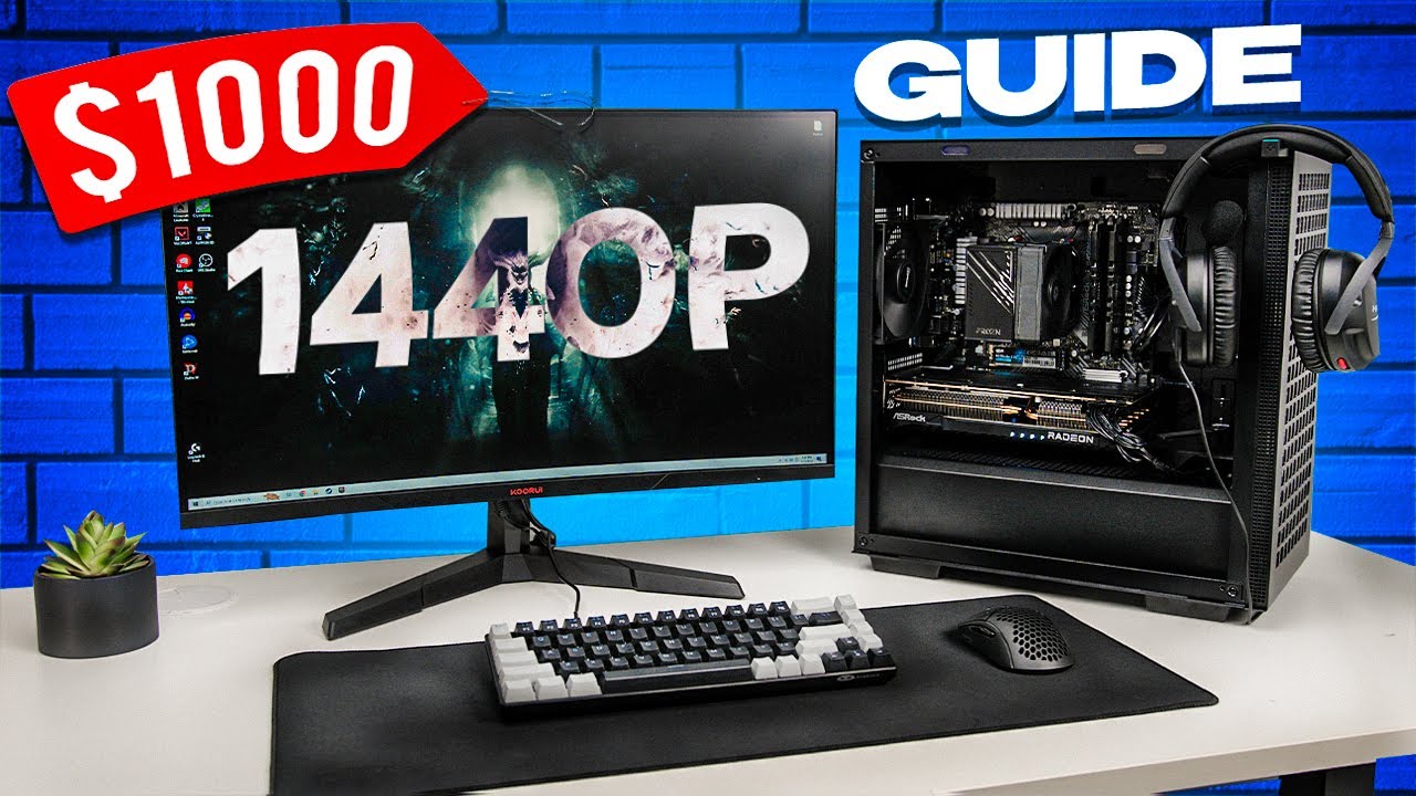 $1000 FULL PC Gaming Setup Guide for 1440p