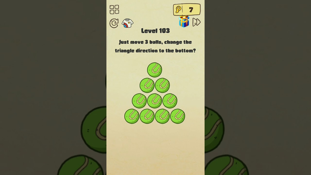 Brain crazy level 103 Gameplay Solution
