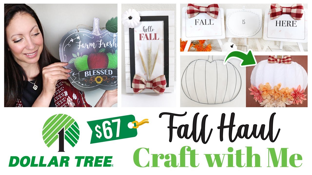 Dollar Tree Fall Haul and Craft With Me
