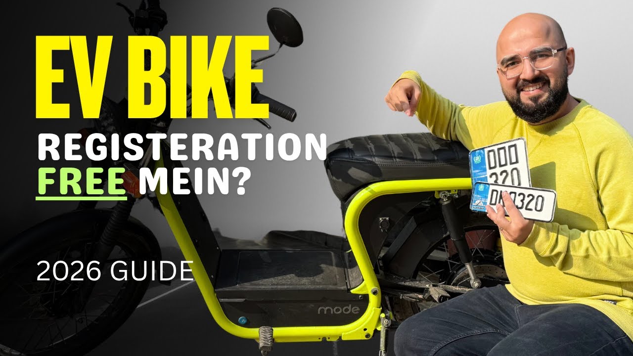 How to Register Electric Bike and EV Scooter: Cost, Late Fee, Custom Number Plate Price in Pakistan