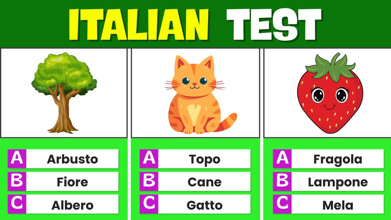 Can You Guess These 100 Italian Words? 🇮🇹 Most People Can’t!