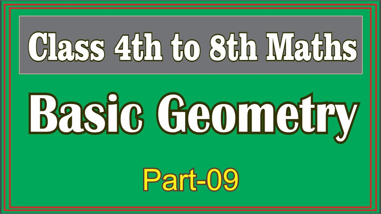 Basic Maths Geometry MCQs Taken From Govt Books (Class 4th to 8th) | Part 09 | PST Test Preparation