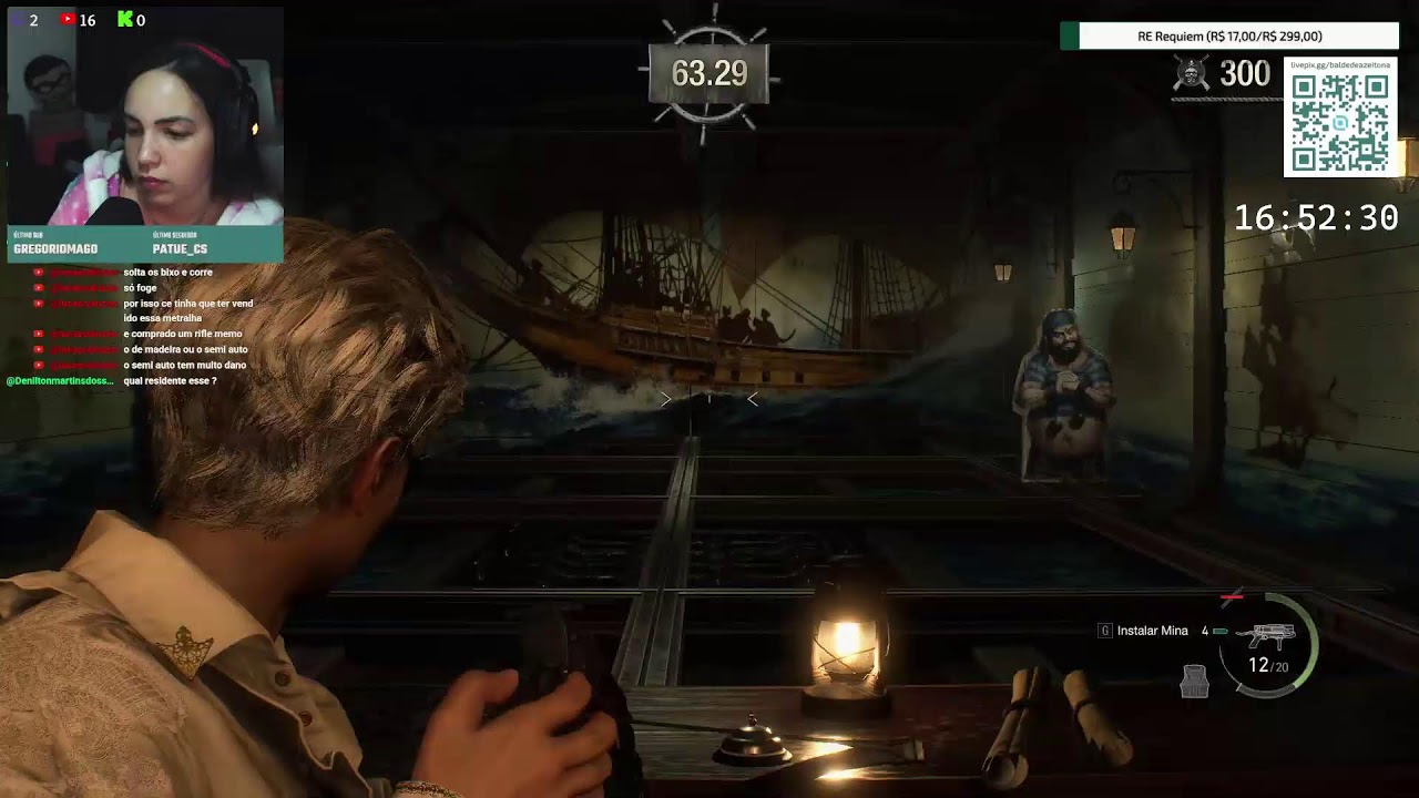 PRIMEIRA vez jogando RE4 Remake  - !pix !setup !discord