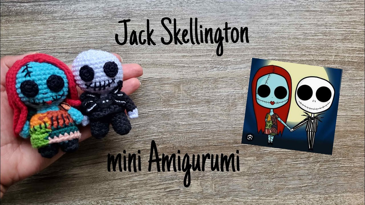 Jack Skellington mini amigurumi | El grillito tejedor by Lily