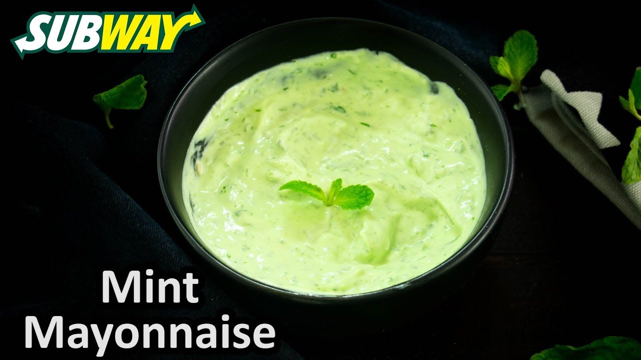 How to make Mint Mayonnaise like Subway at home | Eggless Mayonnaise| Subway Sauces Recipe