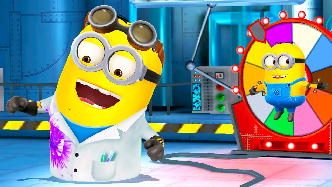 Lab Coat Minion in lvl 524 - Double objective Mission with Snowboards Prop ! Minion rush game