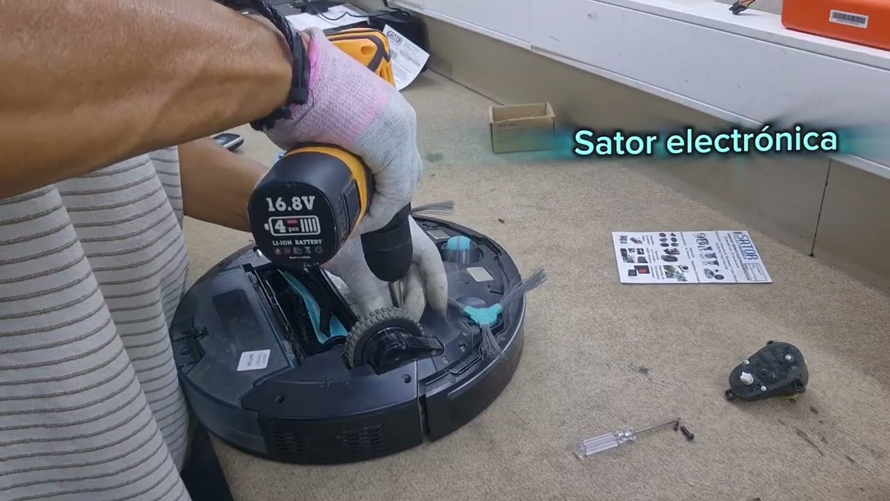 🔧 Reparación de robot aspirador Conga 1090 – Cepillo lateral no gira 🧹
