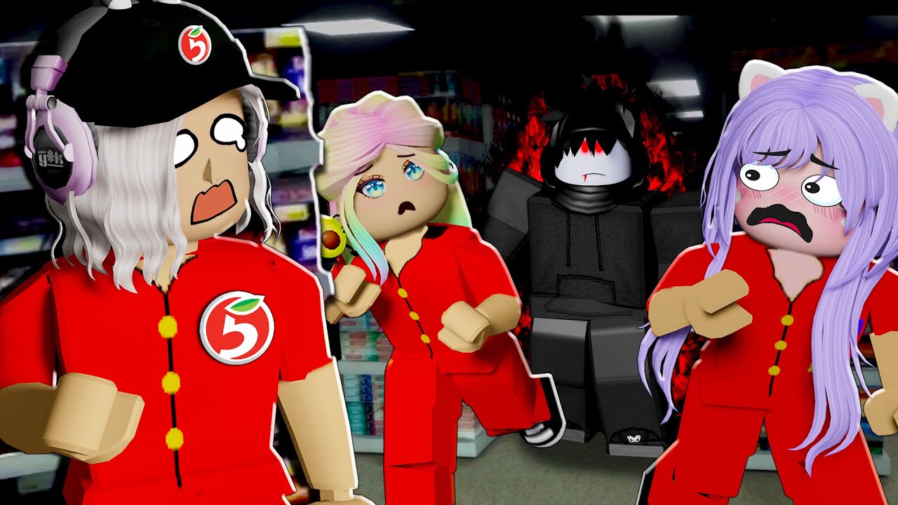 УСТРОИЛИСЬ В МАГАЗИН НА НОЧНУЮ СМЕНУ! Roblox Clock In