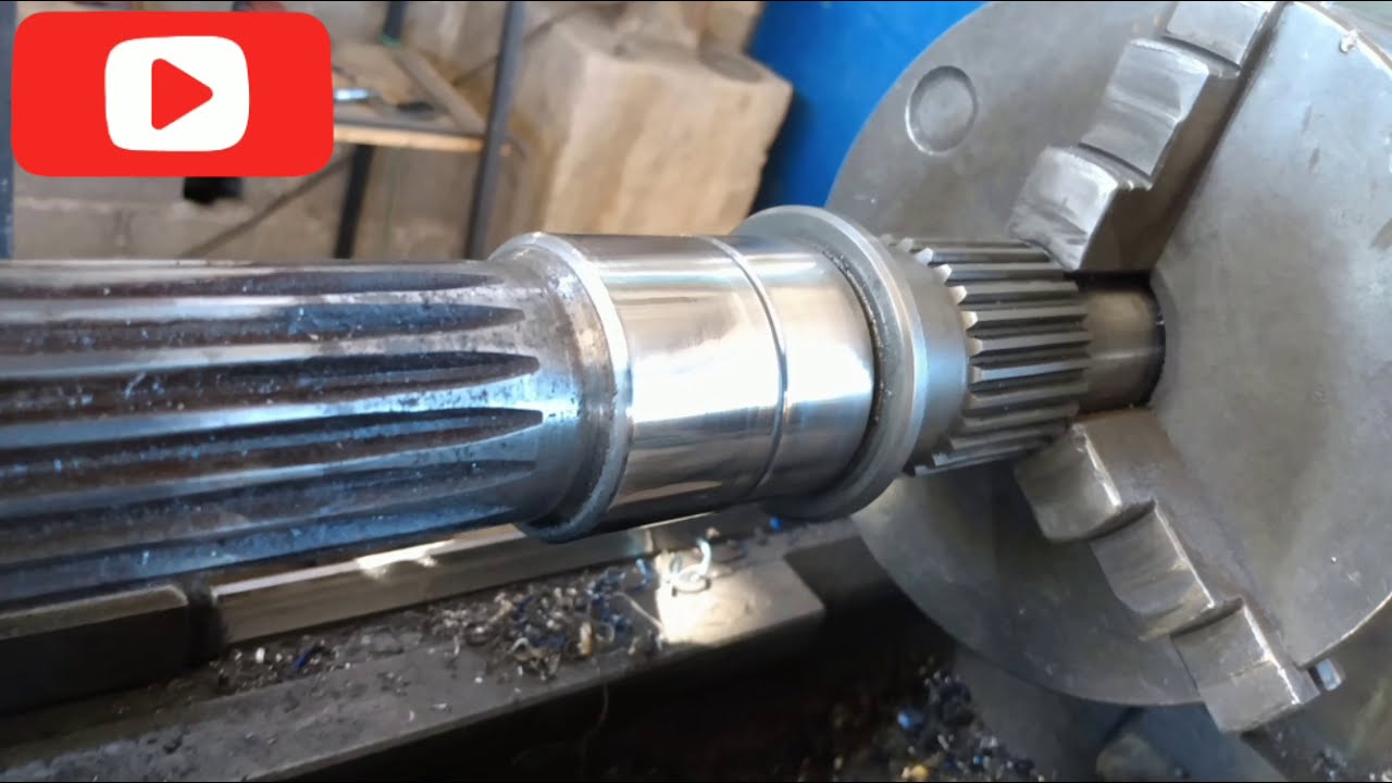 Cómo reparar desgastes de flechas en un torno convencional/how to repair shaft wear on the lathe.