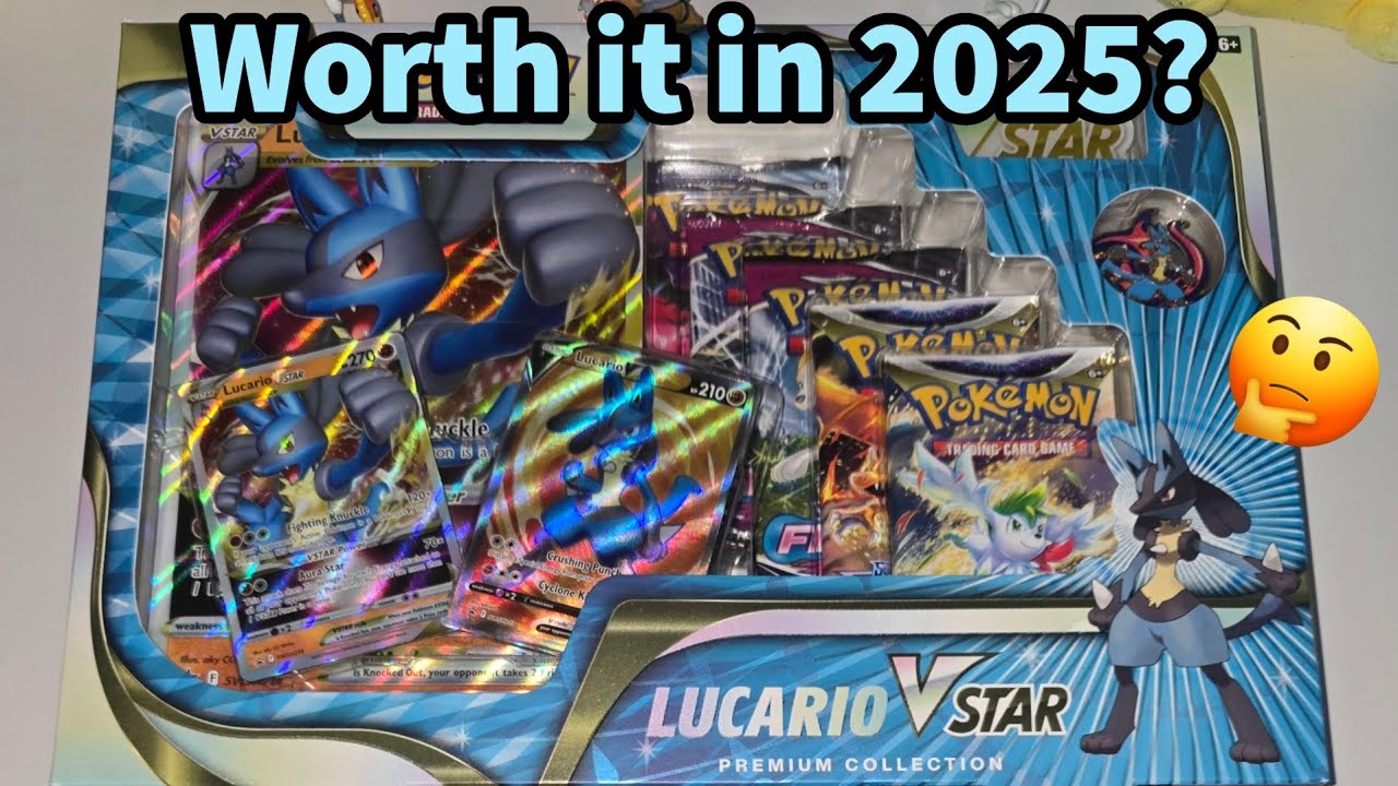 Lucario VStar Premium Collection Box Worth it in 2025? (Pokémon TCG OPENING!!)