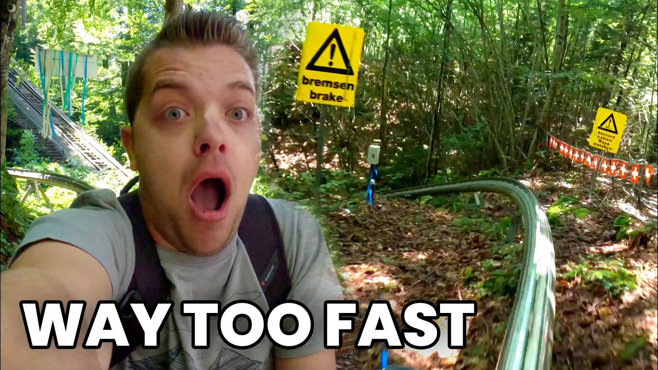 This Ride NEEDS Brakes! Completely Unhinged Single Rail Alpine Coaster in Switzerland