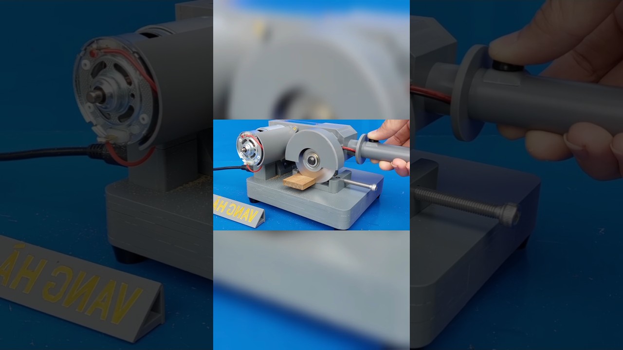 Homemade mister saw from PVC | #diy #powertools #inventiontech #machine #experiment #woodworking
