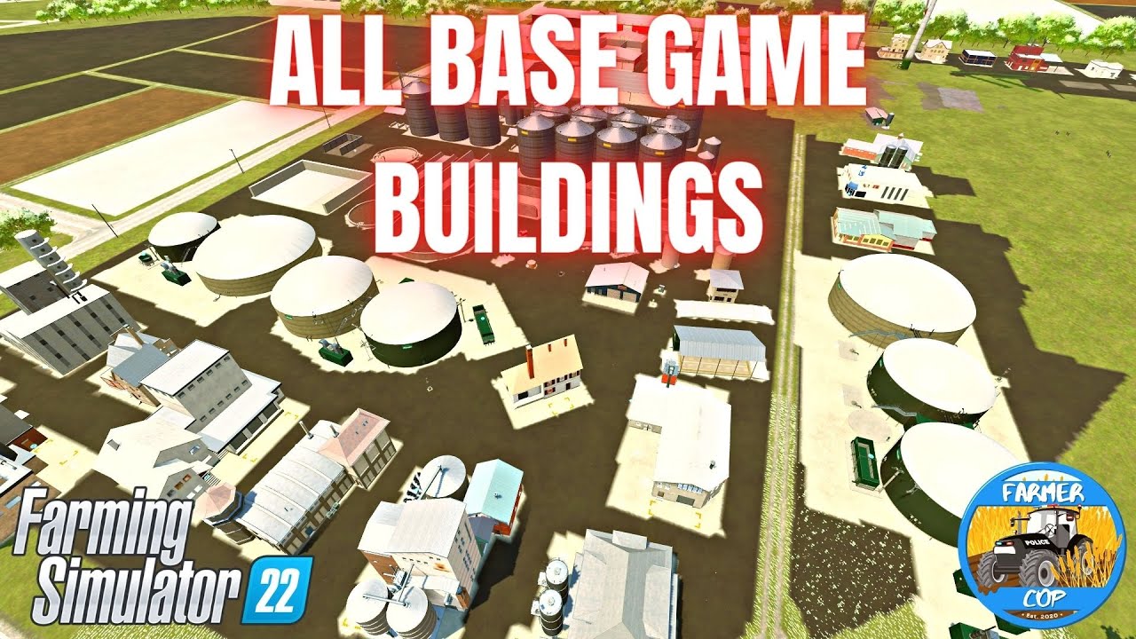 ALL BUILDINGS IN GAME - Farming Simulator 22