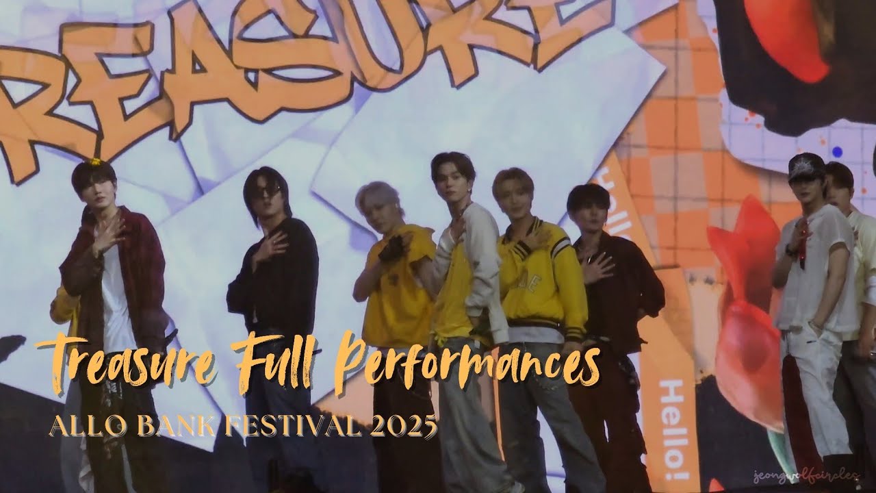 [FULL HD] TREASURE FULL PERFORMANCES - ALLO BANK FESTIVAL 2025 LIVE AT ISTORA SENAYAN (220625)
