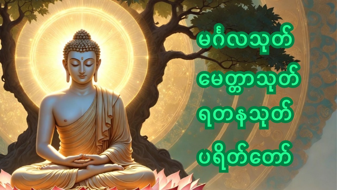 ☸️🙏 🌻မင်္ဂလသုတ်၊ မေတ္တာသုတ်၊ ရတနသုတ် ပရိတ်တော်
