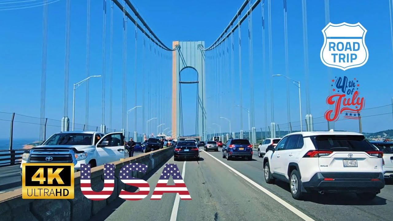 July 4th Road Trip: Brooklyn to New Jersey | 4K Scenic Tour USA
