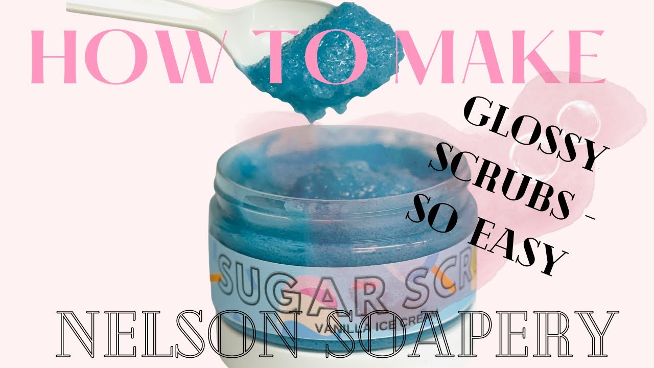 How to make easy glossy sugar scrubs - tutorial